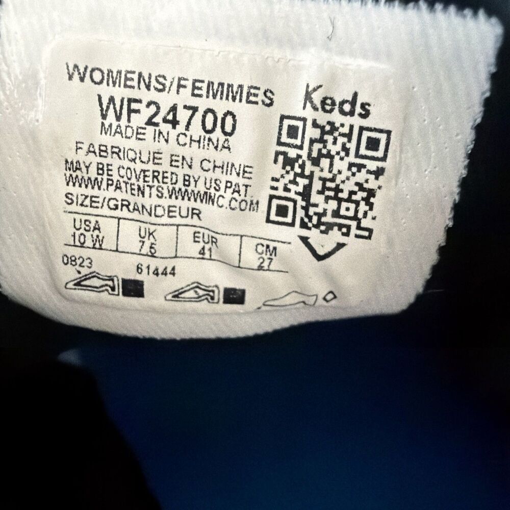 Keds Women Sz 10W 10 Wide Champion Black Canvas Athletic Sneaker WF24700 Low Top - Picture 8 of 11